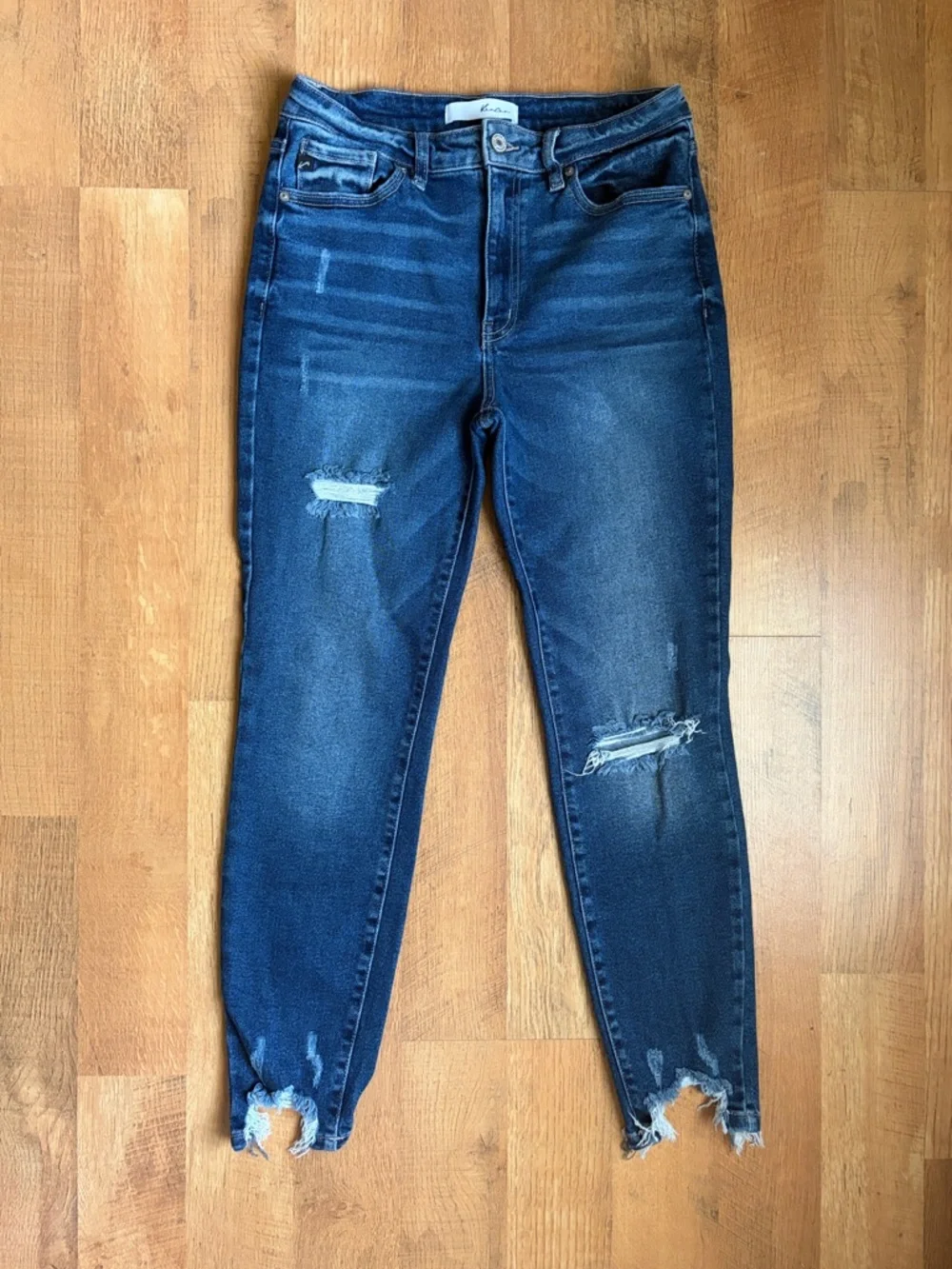 KANCAN HIGH RISE HEM DETAIL ANKLE SKINNY - Picture 2 of 6